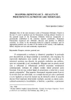 Diaspora Românescă - realitate proeminentă și provocare misionară